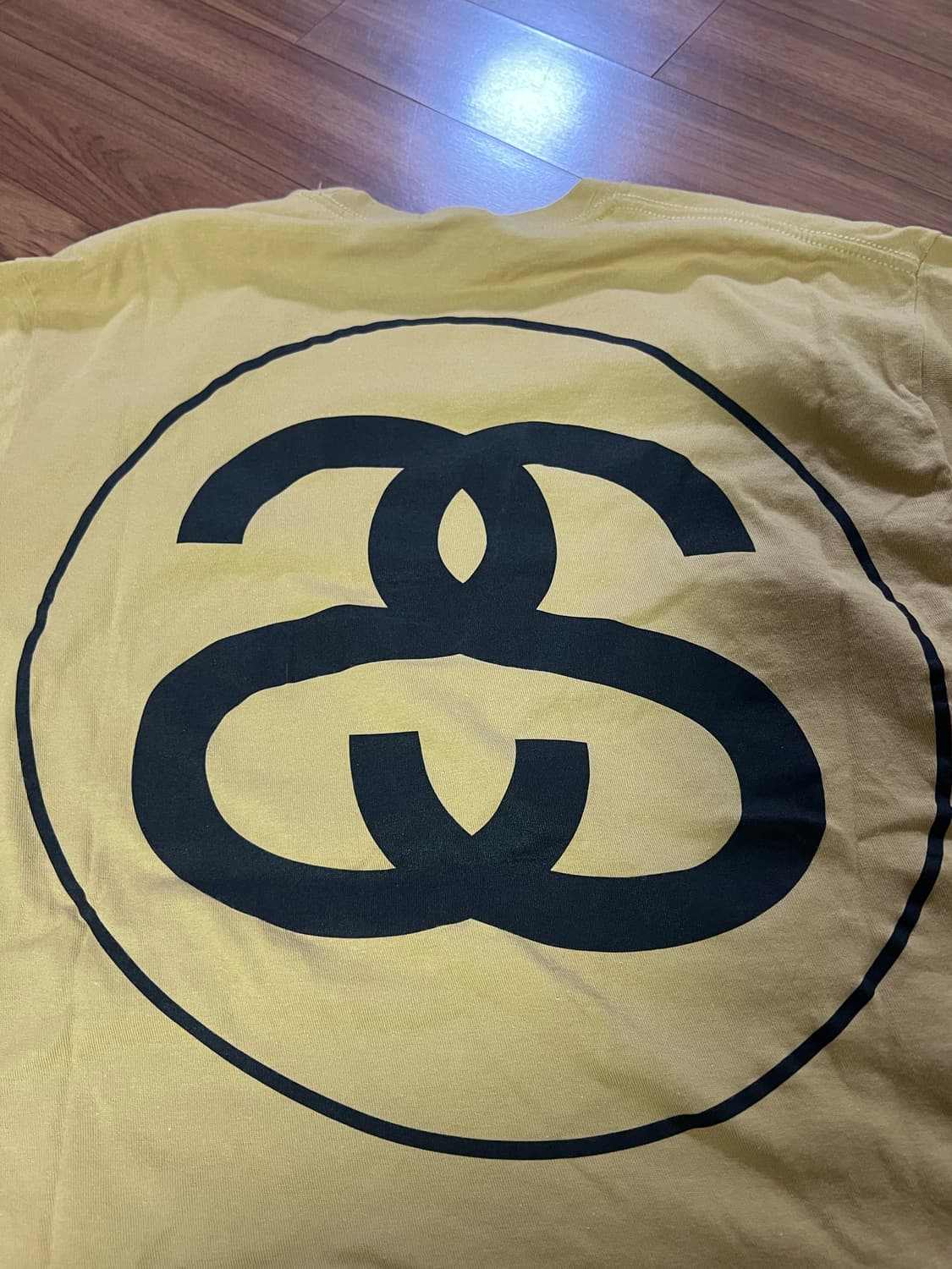 [L] 스투시 빅 링크 티셔츠 카키 상품이미지3