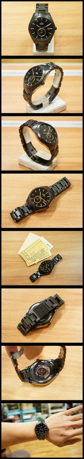 라도 하이퍼 크롬 블랙 다이얼 세라믹 스몰 세컨드 xl 오토매틱 시계 추 상품이미지2