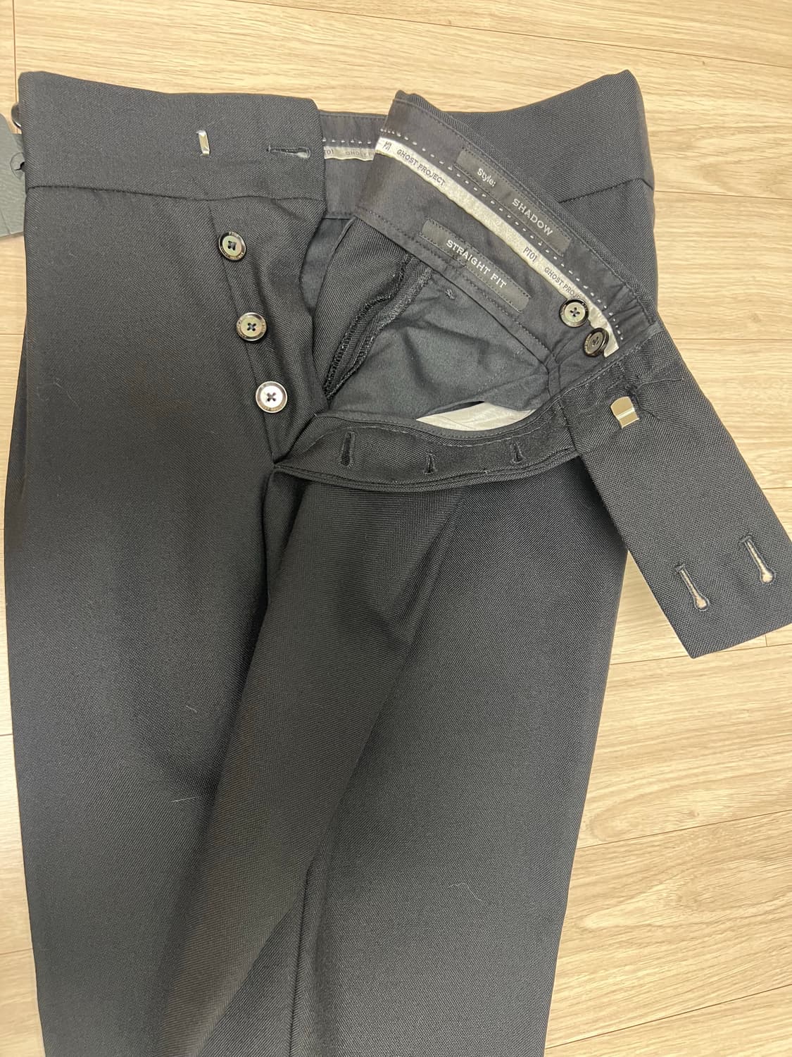 PT01 / 고스트 프로젝트 블랙 울 팬츠/46 상품이미지9