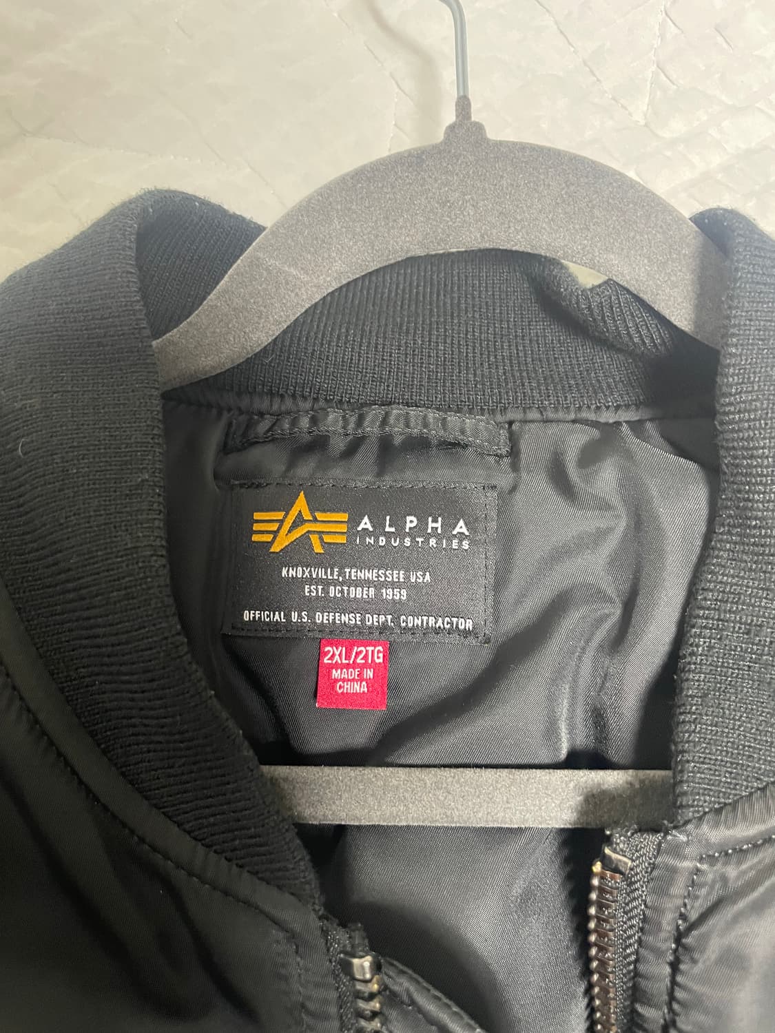 알파인더스트리 MA-1 항공점퍼 블랙 2XL 상품이미지2