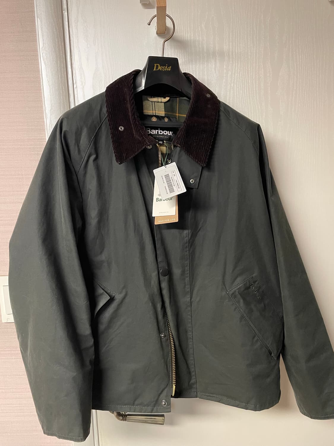 바버 트랜스포트 왁스 자켓_ 풀구성 40(105) 사이즈 판매합니다 상품이미지1