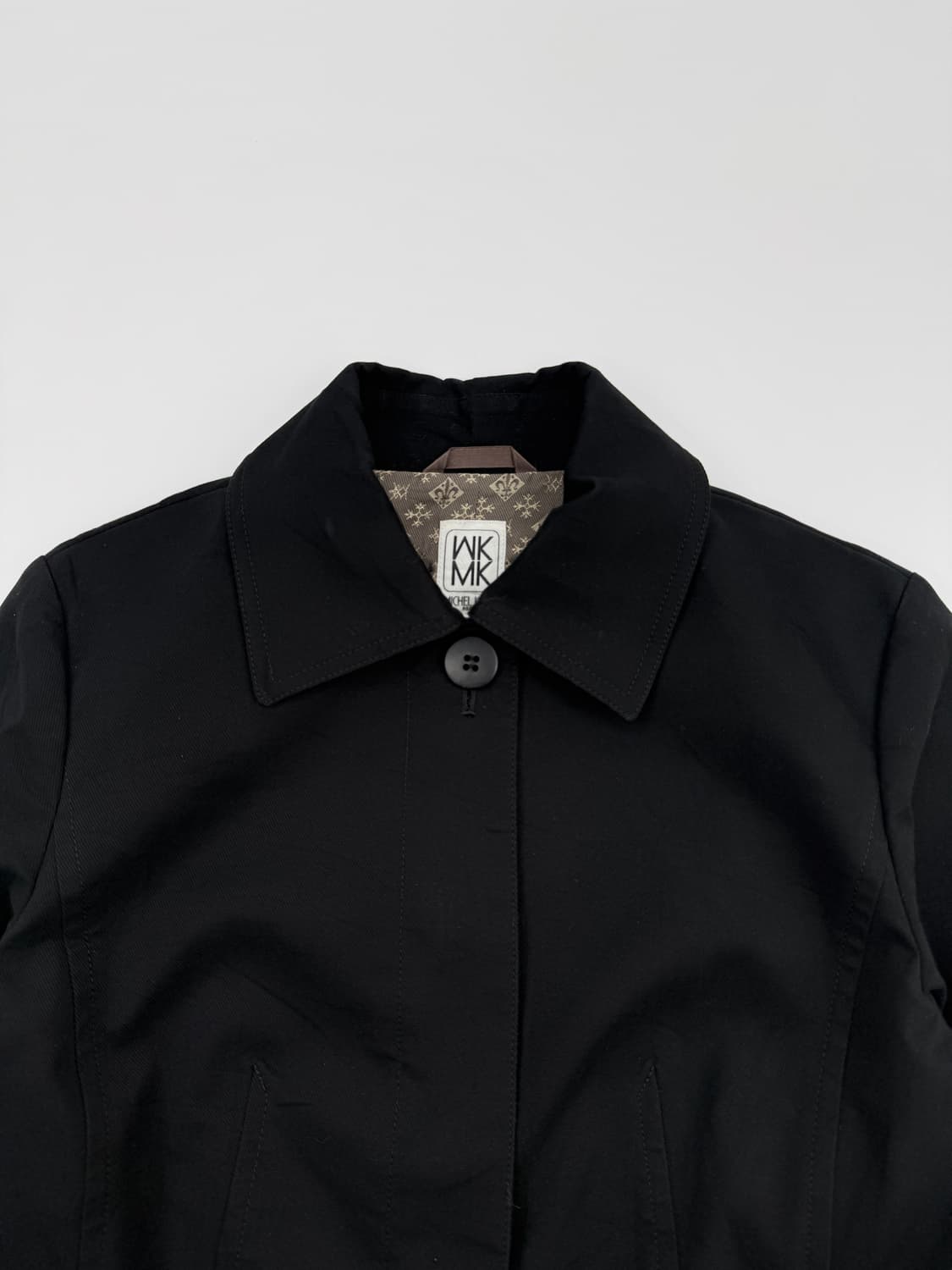 빈티지 MICHEL KLEIN 슬림핏 블랙 라인 자켓 상품이미지3