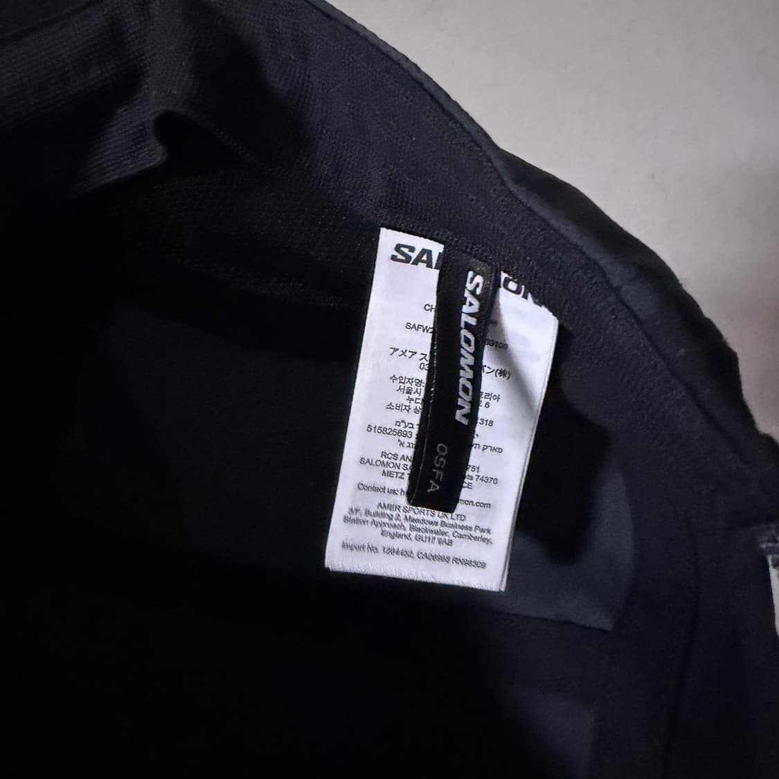 살로몬 템포스 러닝 블록 캡 블랙 상품이미지4