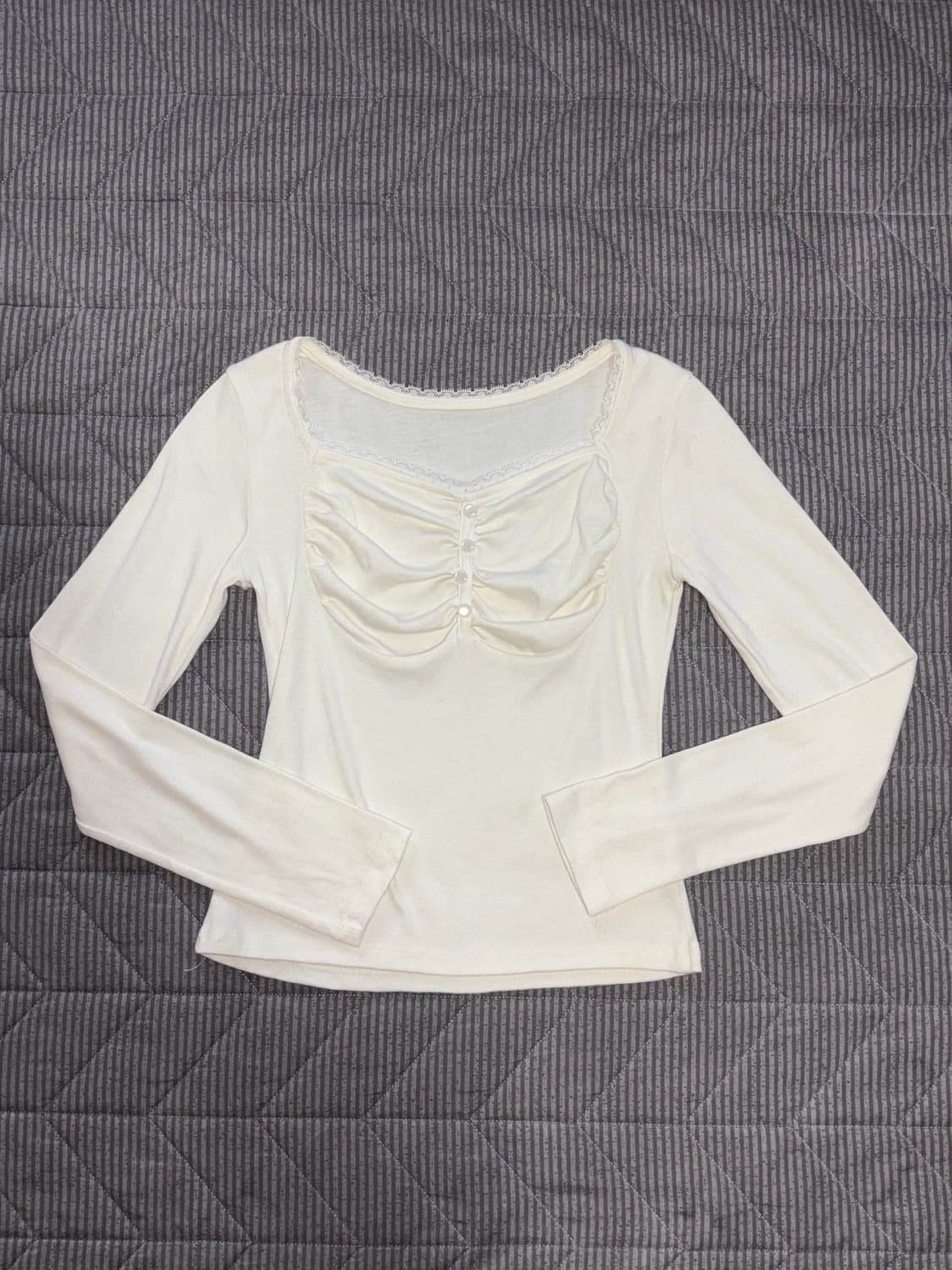 화이트 셔링 탑 상품이미지1