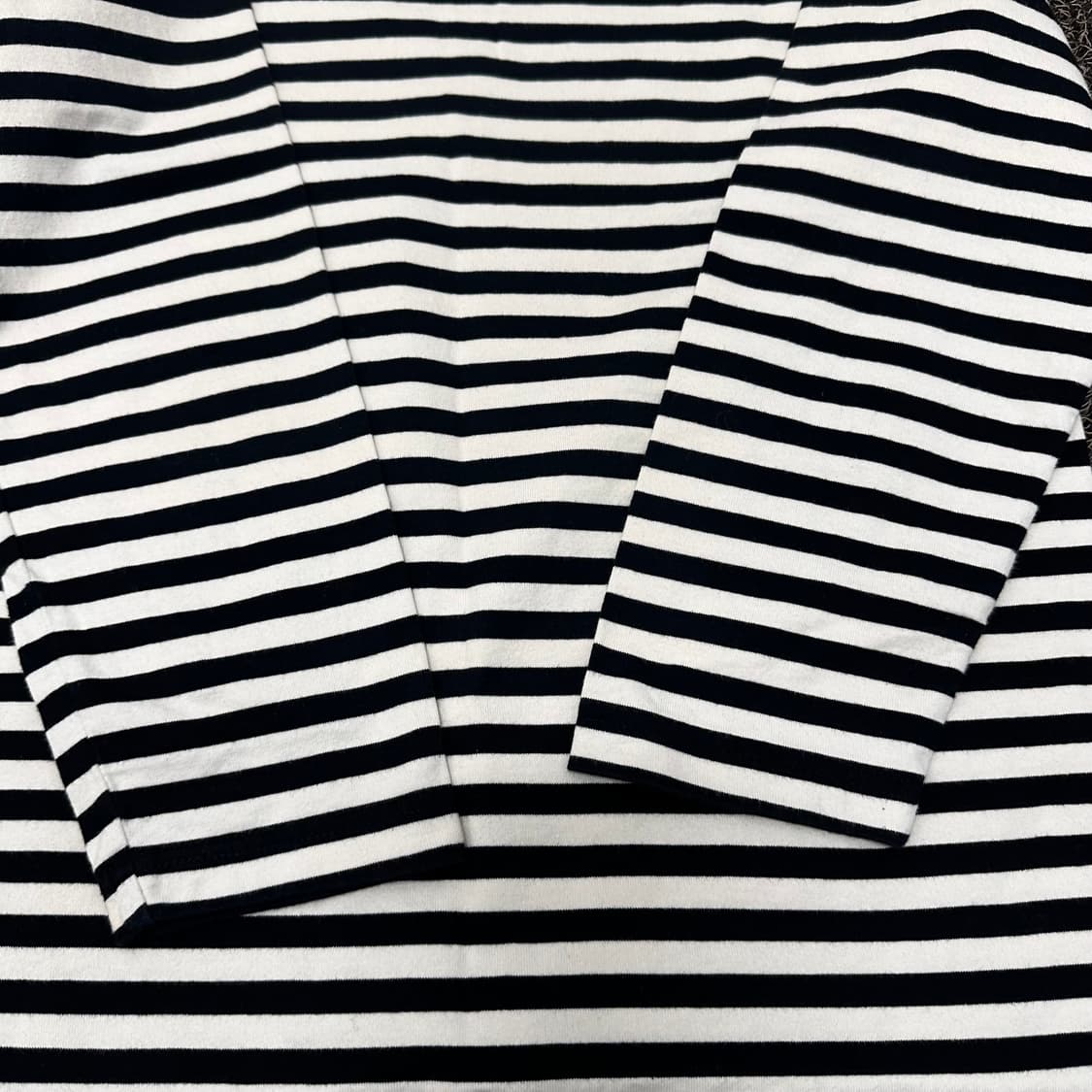 마크곤잘레스 여성 스트라이프 긴팔티셔츠 블랙 XS 상품이미지8