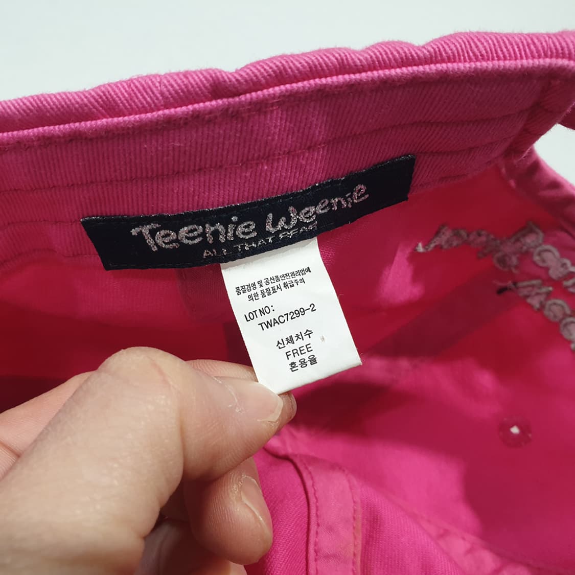 티니위니 베어 로고 핑크 볼캡 상품이미지5