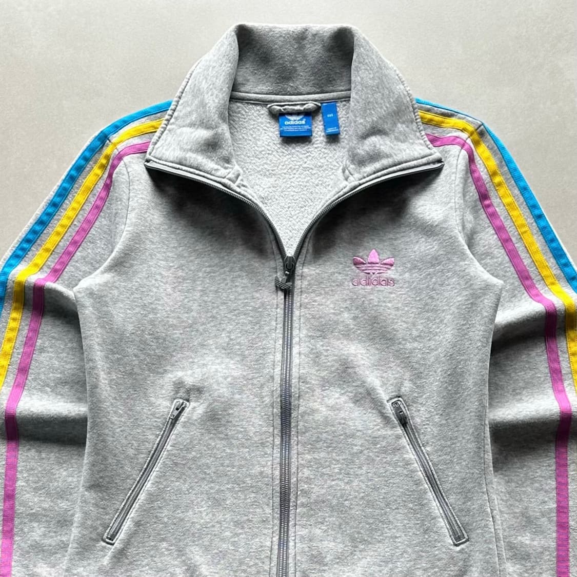 [XS]아디다스 파이어버드 그레이 스웻 코튼 트랙탑 져지 상품이미지3