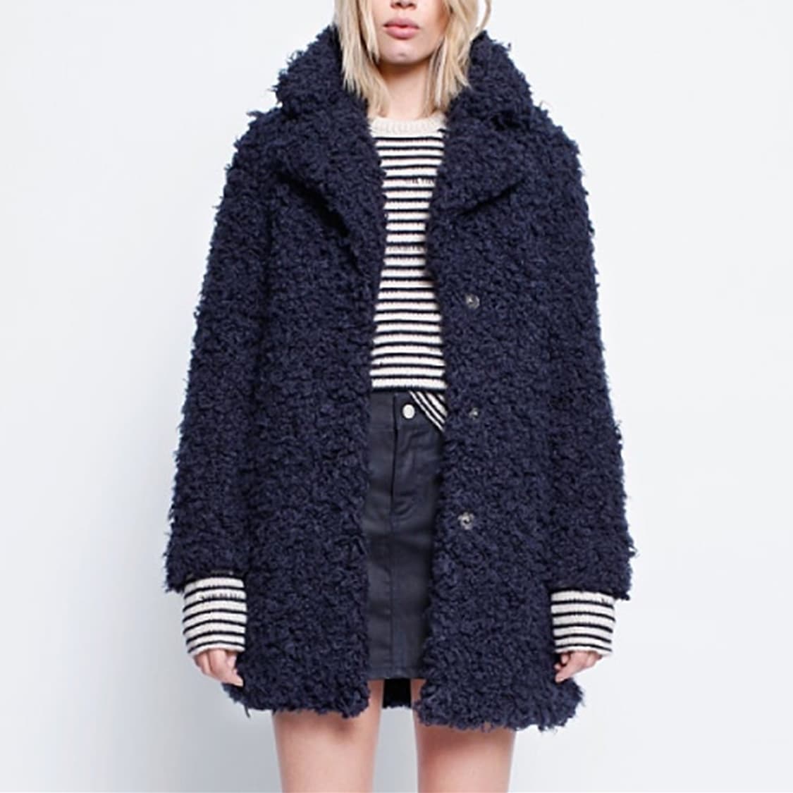 국내 쟈딕앤볼테르 KANA 부클 코트 양털 자켓 여성 S 사랑봉봉 상품이미지2