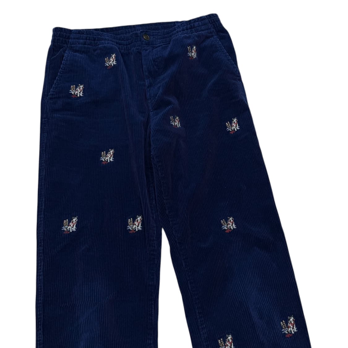 폴로 랄프로렌 자수 프렙스터 임브로이더 코듀로이 팬츠 바지 네이비 16 상품이미지2