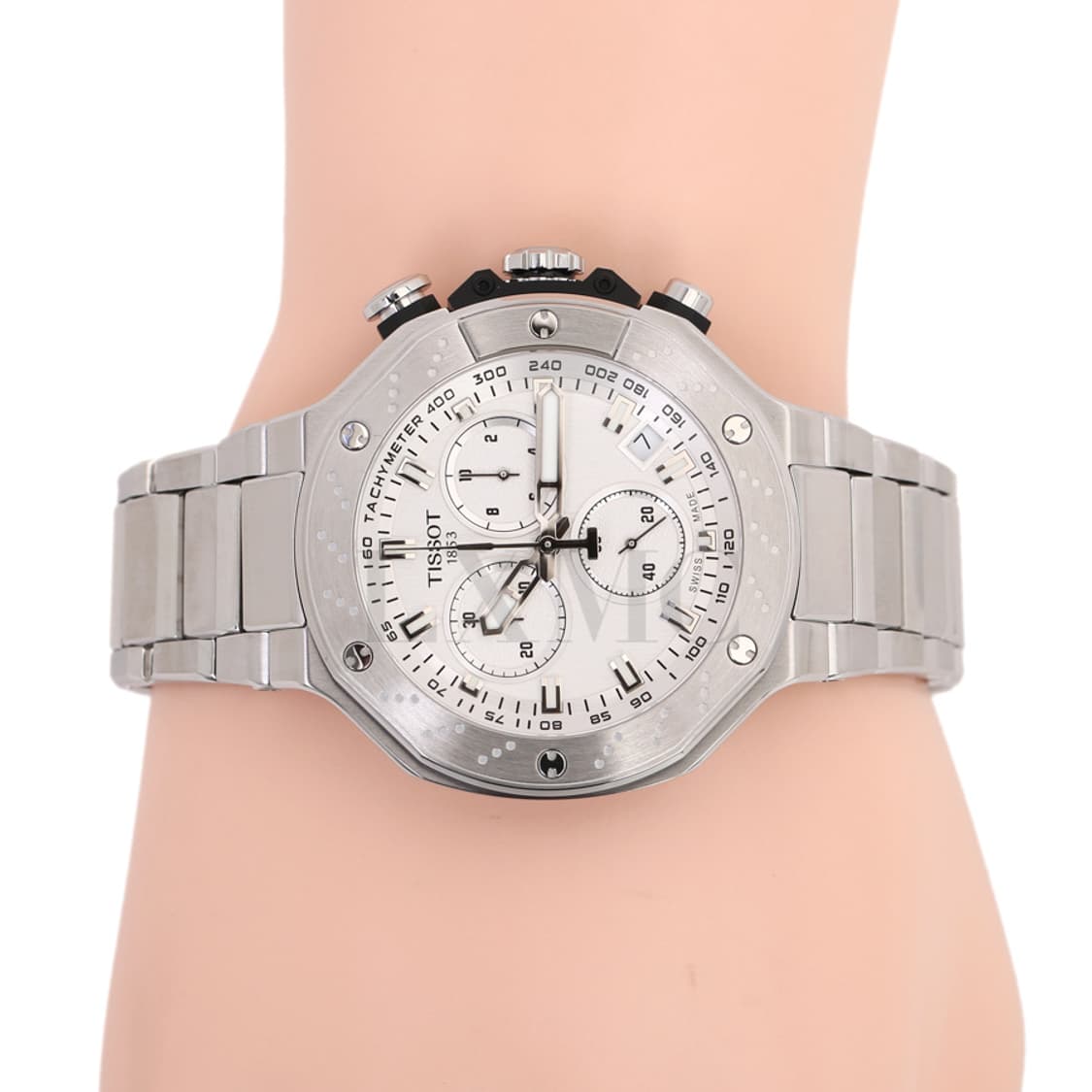 티쏘 T-레이스 크로노그래프 워치 스틸시계 45mm T141.417.11 상품이미지8