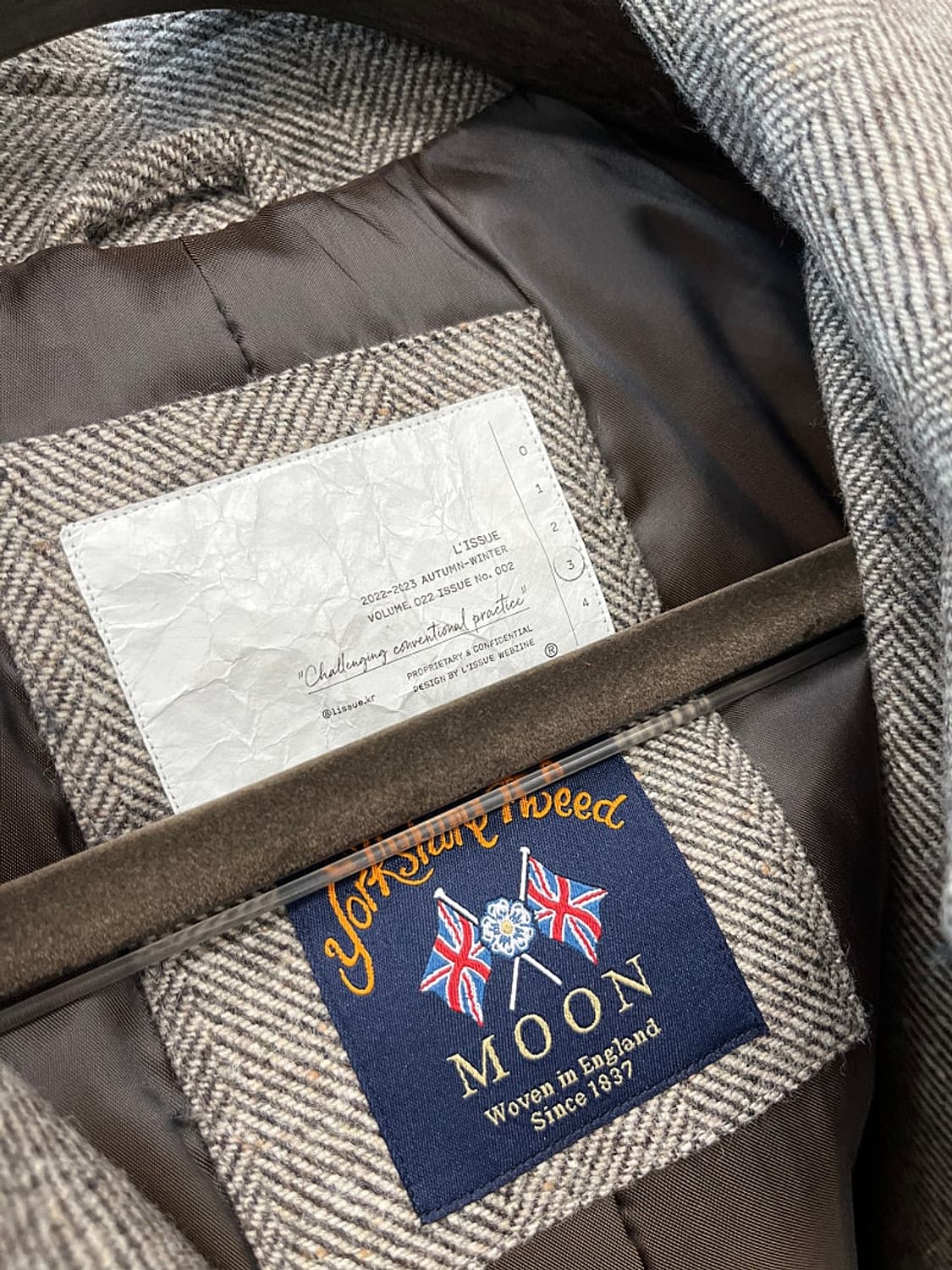 105) 리슈 아브라함문 헤링본 발마칸코트 상품이미지6