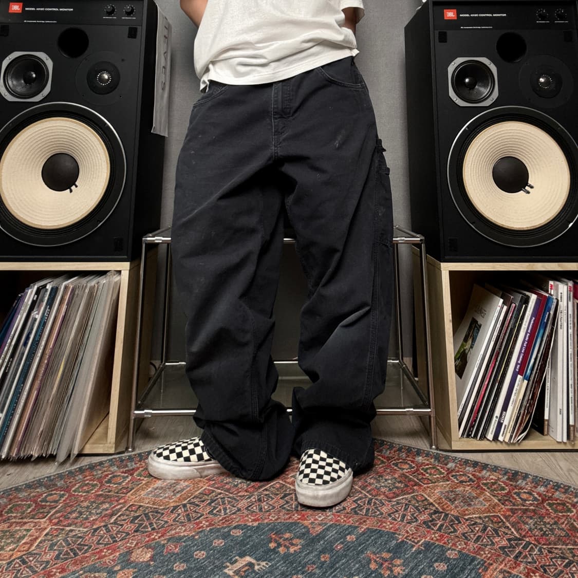 칼하트 가죽탭 싱글니 카펜터팬츠 상품이미지2