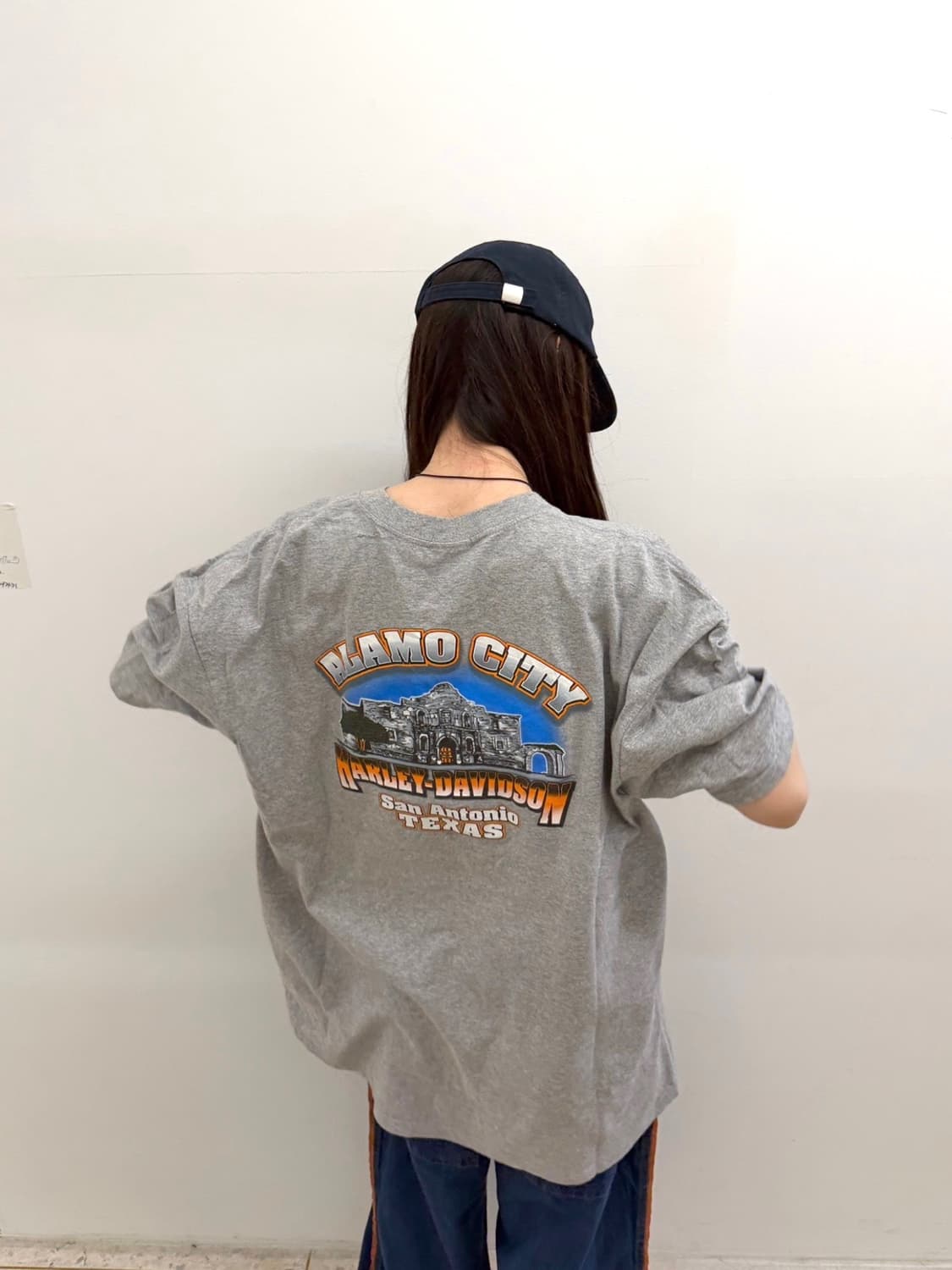 할리데이비슨 TEXAS 백프린팅 반팔 그레이 상품이미지1