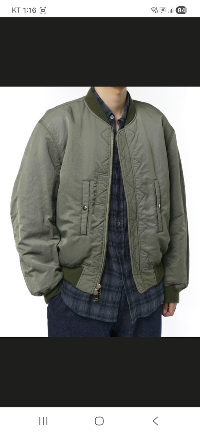 이얼즈어고 23fw 카키 울 파일 마원  상품이미지2