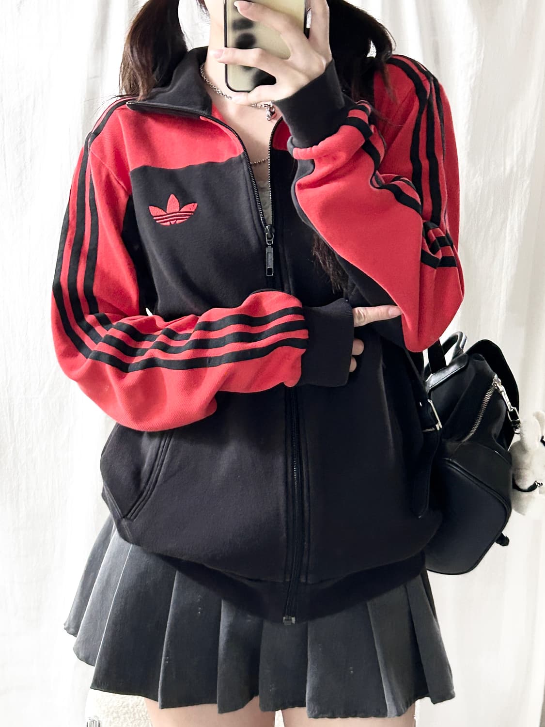 아디다스 빅로고 배색 삼선 코튼져지 상품이미지3