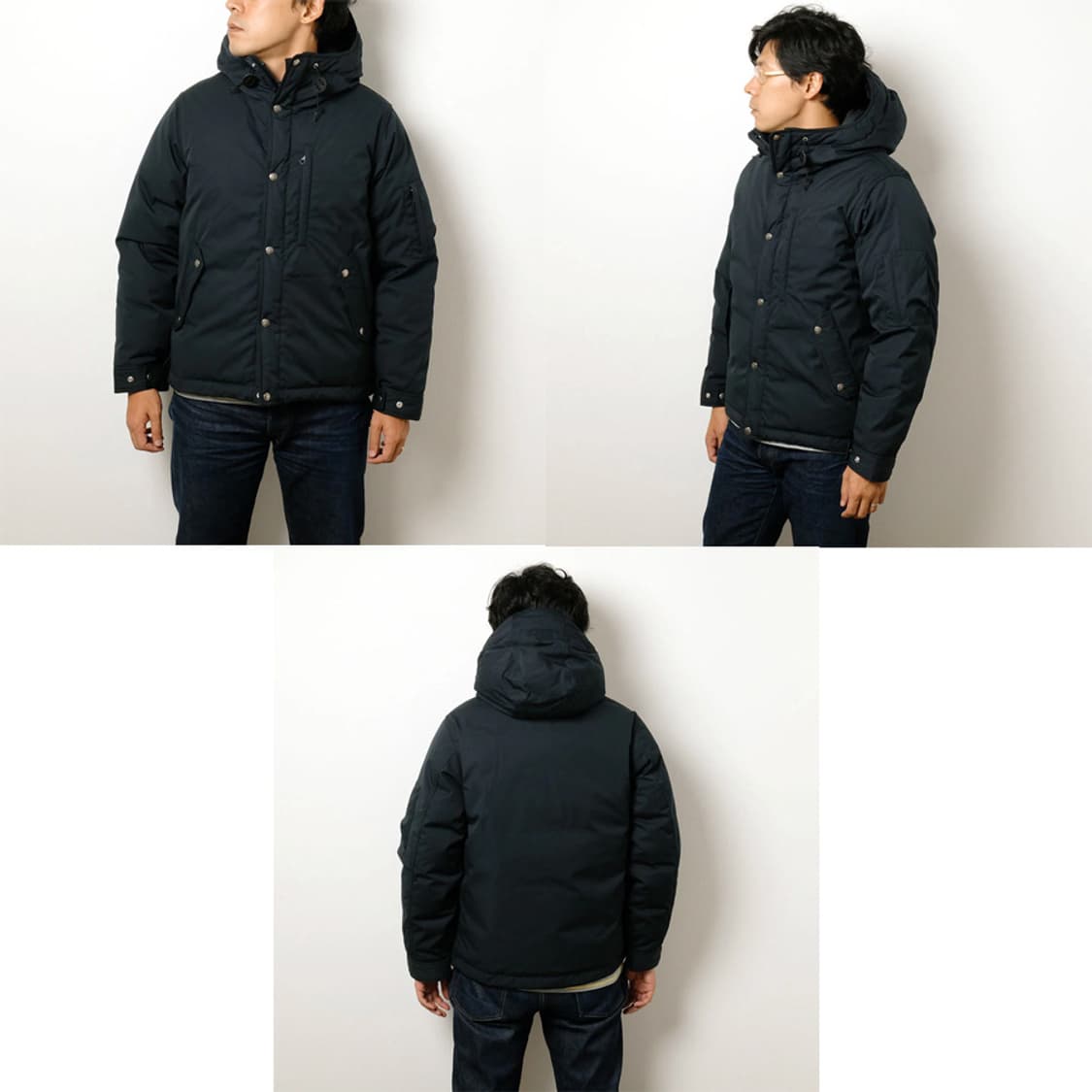 노스페이스 퍼플라벨 마운틴 숏 다운 자켓 블랙 XL사이즈 상품이미지2