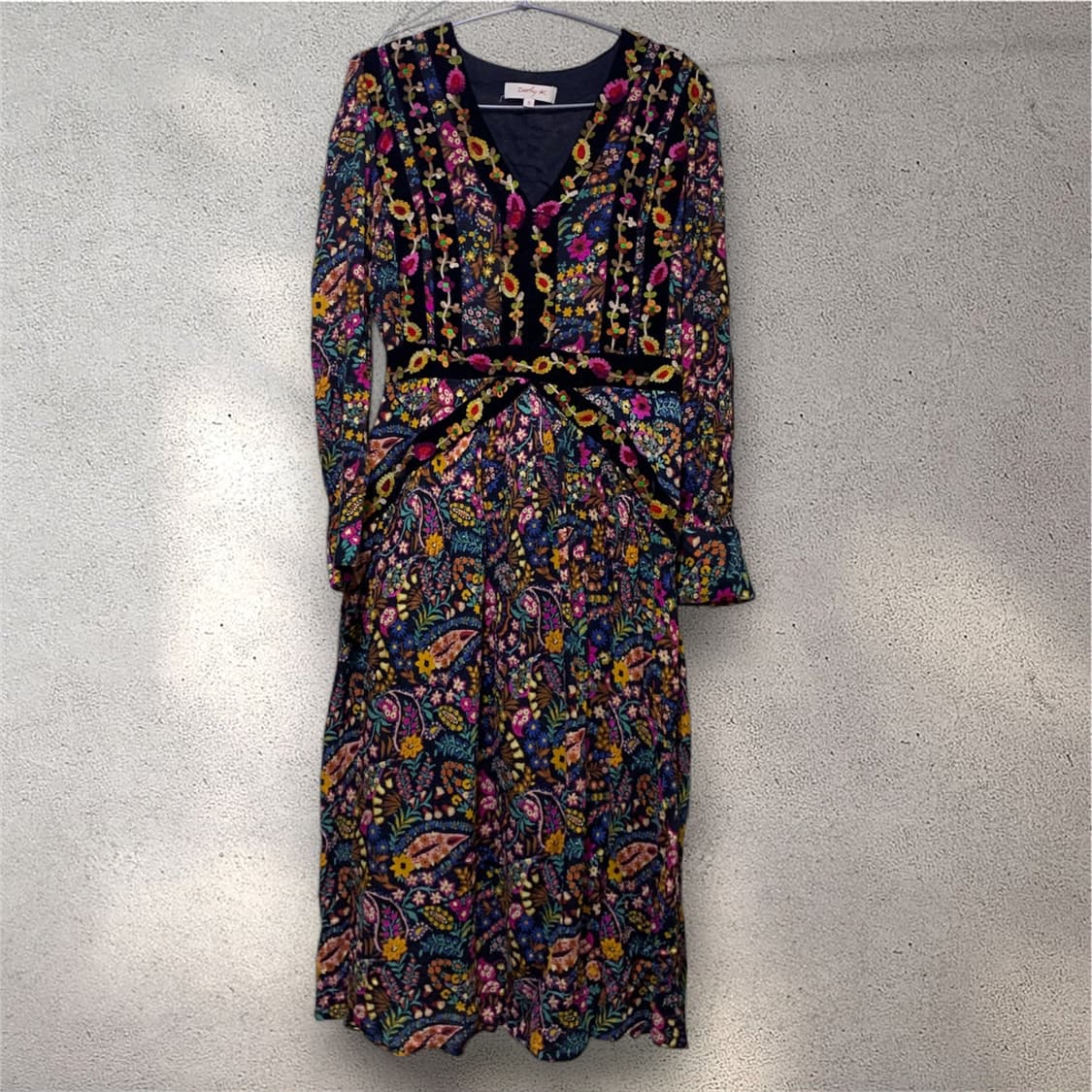 빈티지 자수 원피스 상품이미지1