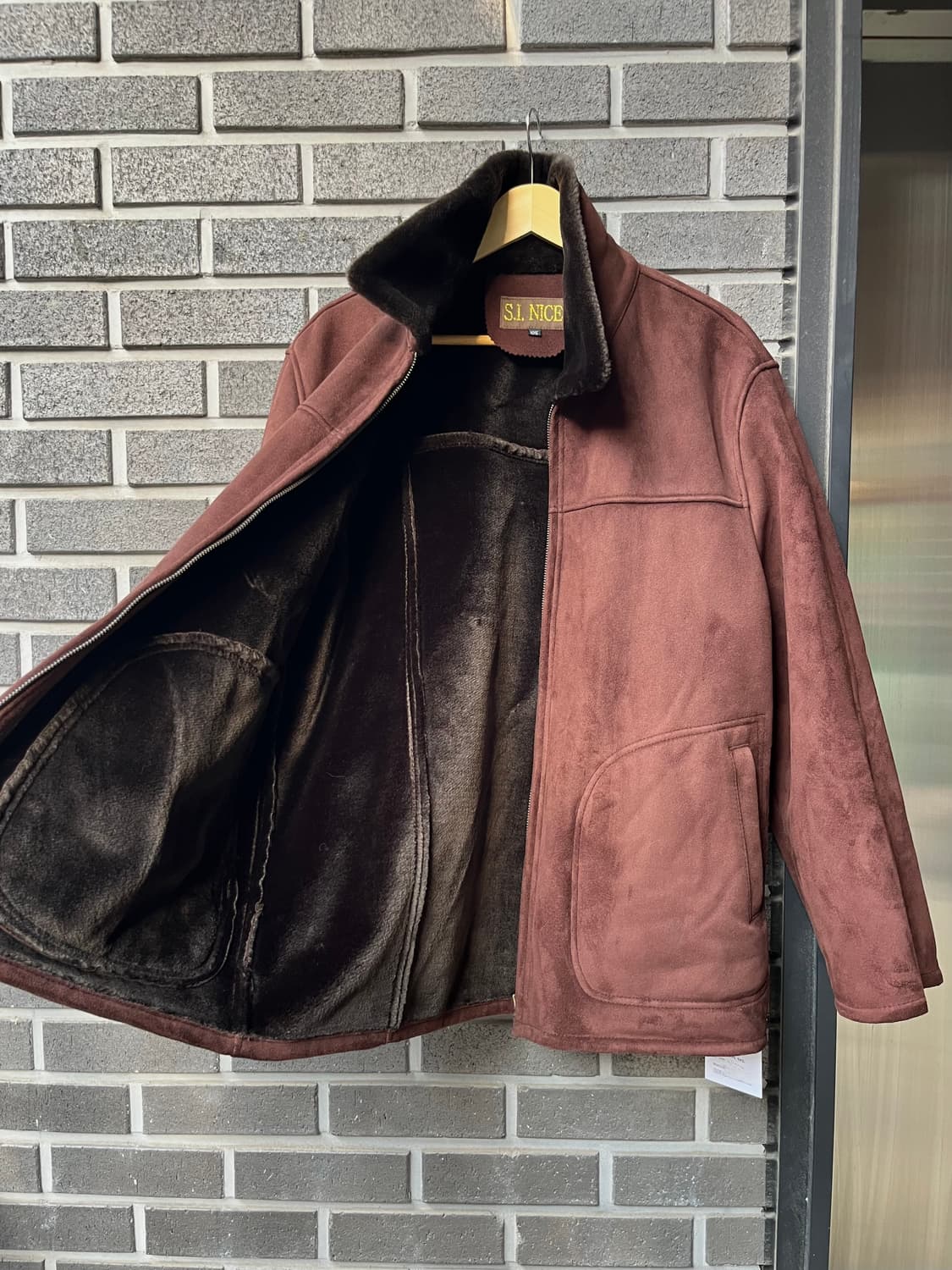 시어링자켓 다크 브라운 상품이미지5