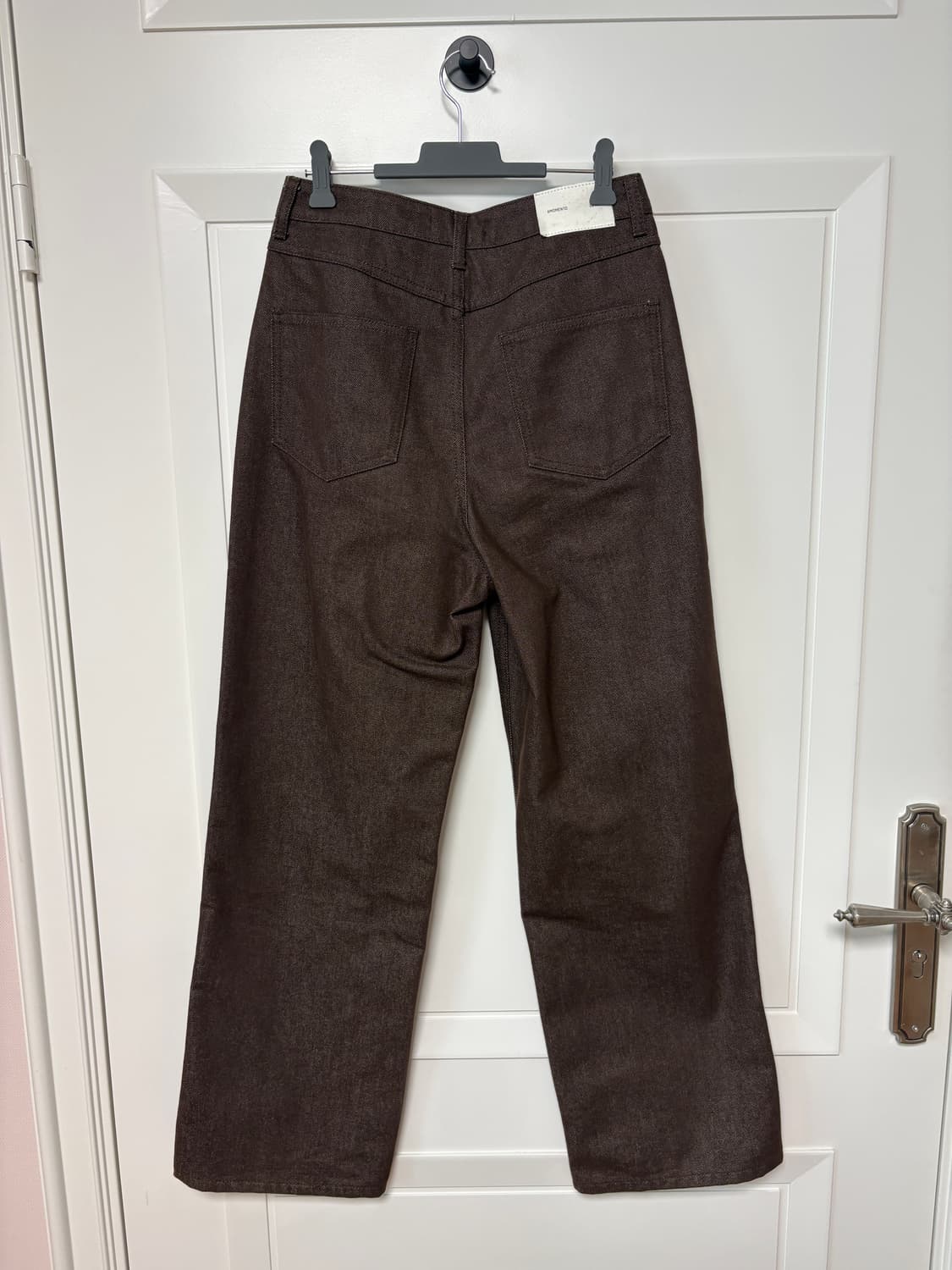 아모멘토 COLORED STRAIGHT FIT DENIM_BROWN 상품이미지8