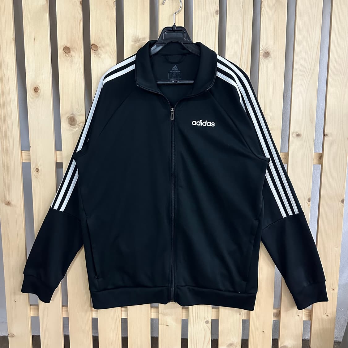 (L) 아디다스 블랙 져지 트랙탑 상품이미지1