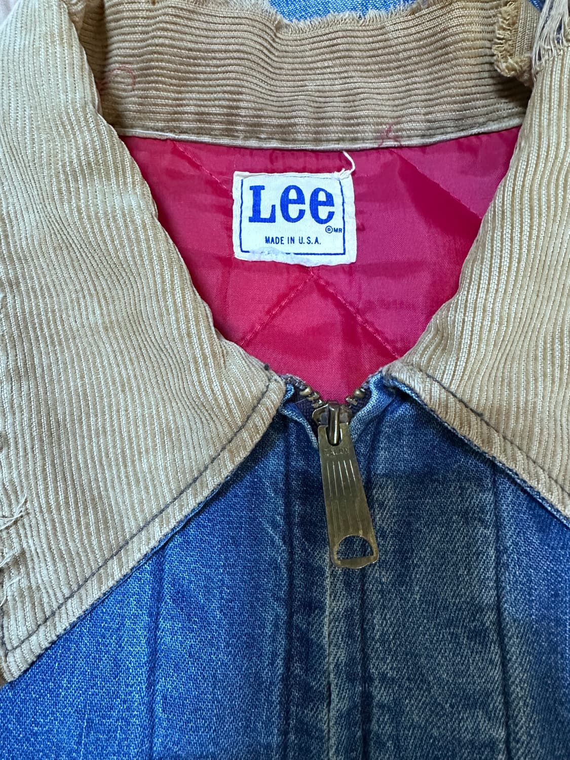 빈티지 Lee 91b 데님 자켓 블루 상품이미지4