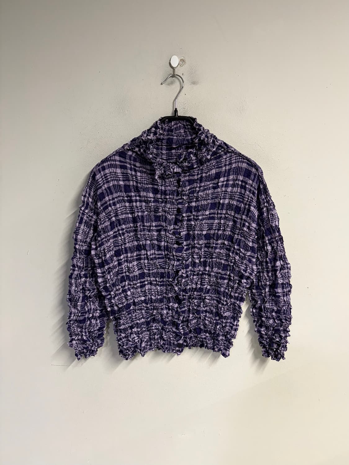 ISSEY MIYAKE me crinkle check shirt  상품이미지2