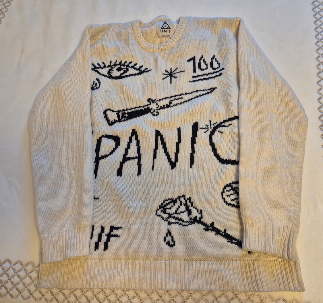 UNIF 유니프 No Wi-Fi 니트 L(래퍼 원 착용) 상품이미지3