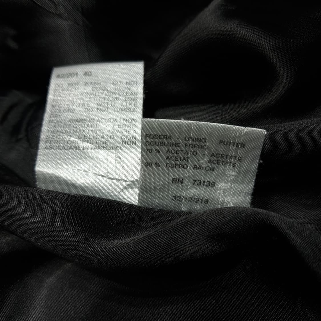 CL081 L 이태리판 막스마라 버진 울 블랙 더블 코트 상품이미지5