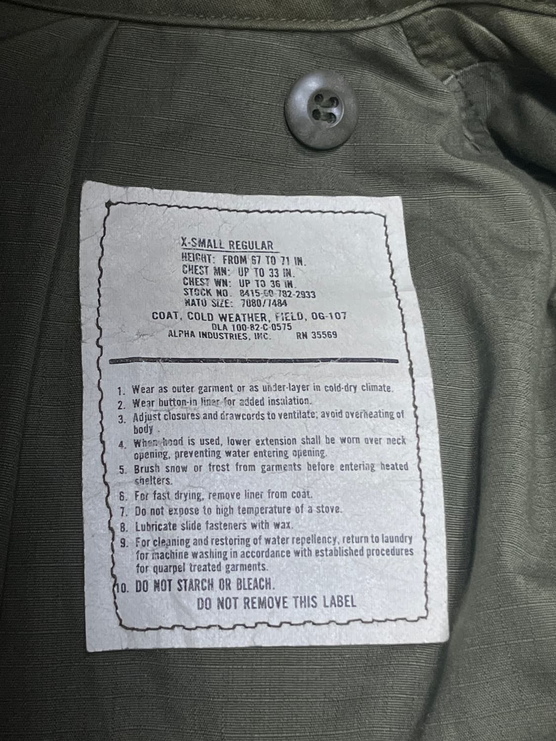 M-65 3세대 필드자켓 상품이미지6