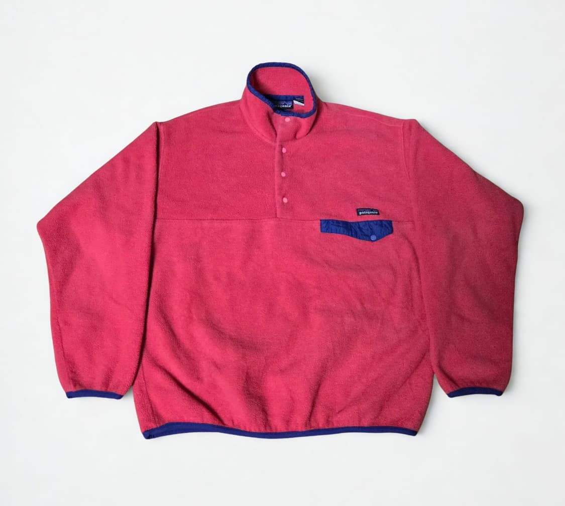 (L)파타고니아 Rare 90s nosnow 핑크 신칠라 플리스 후리스 상품이미지1