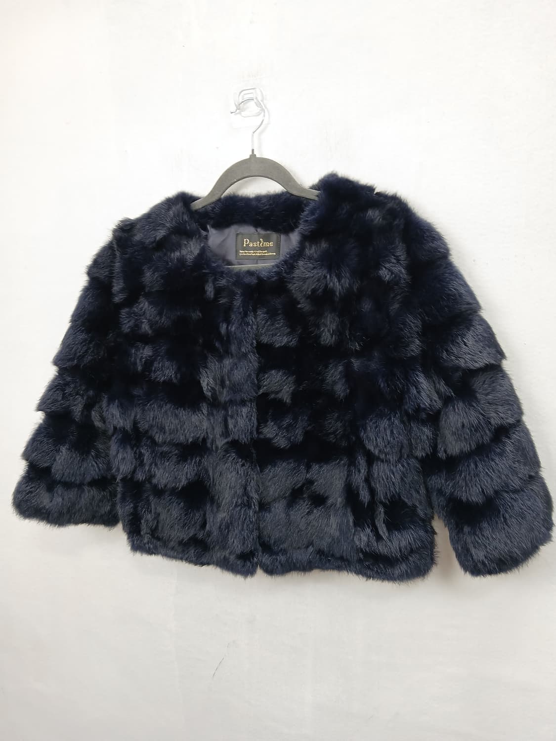 Pastime 천연토끼털 숏 자켓 네이비 90-95 M 상품이미지2