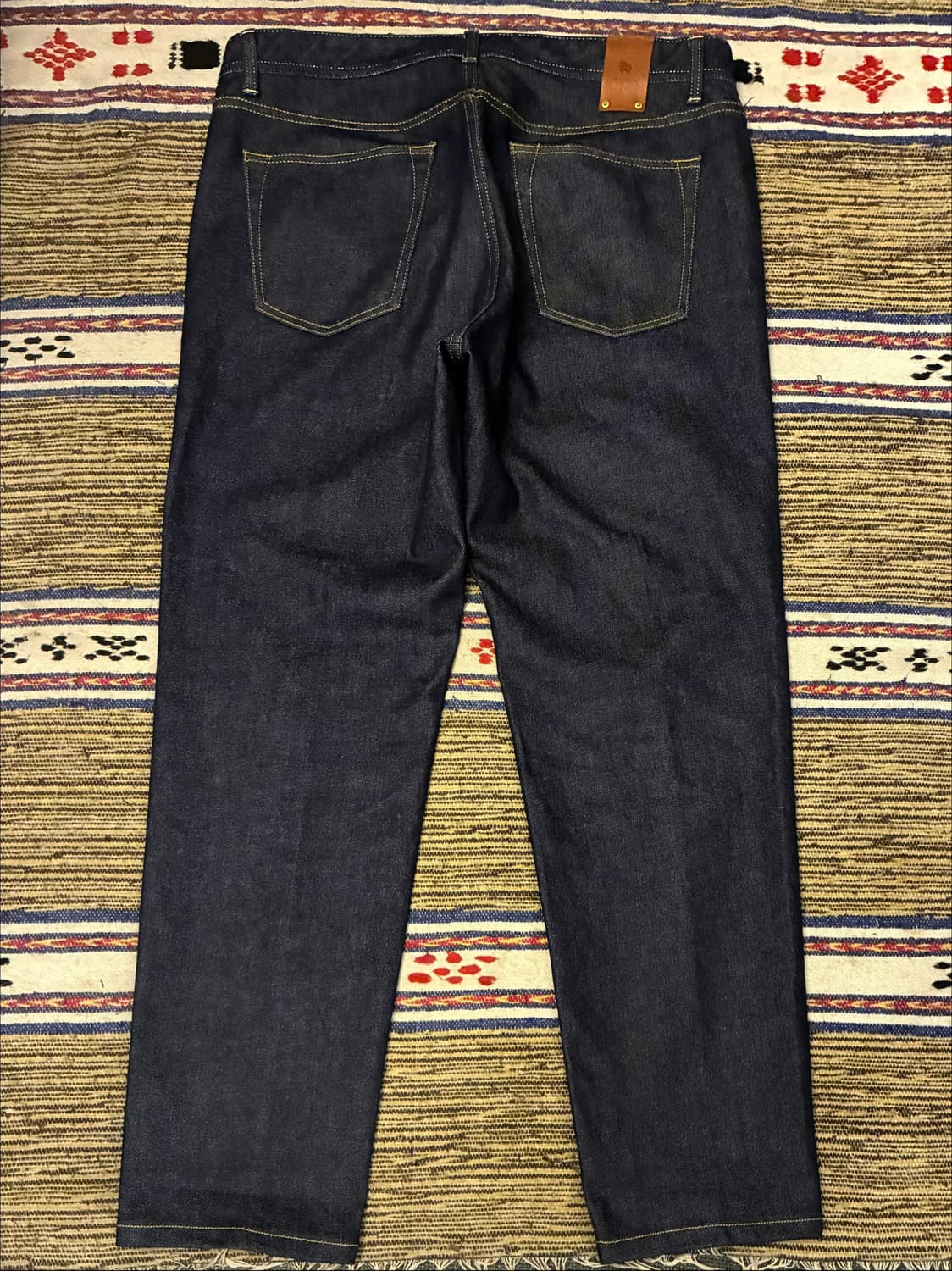 (36)Bastong 바스통 701 인디고 블루 테이퍼드 데님 청바지 상품이미지6