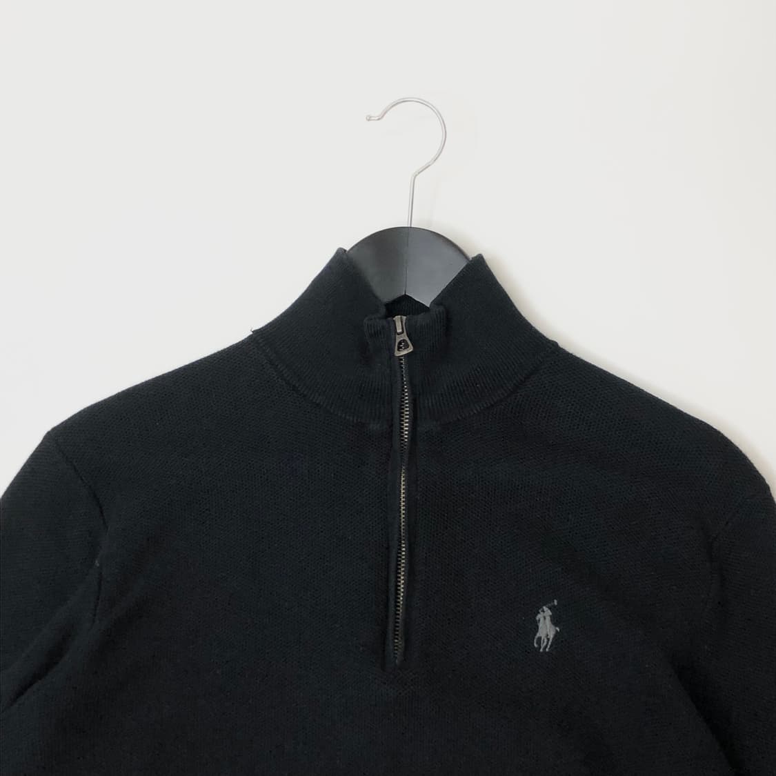 Polo 폴로 랄프로렌 블랙 반집업 니트  상품이미지3