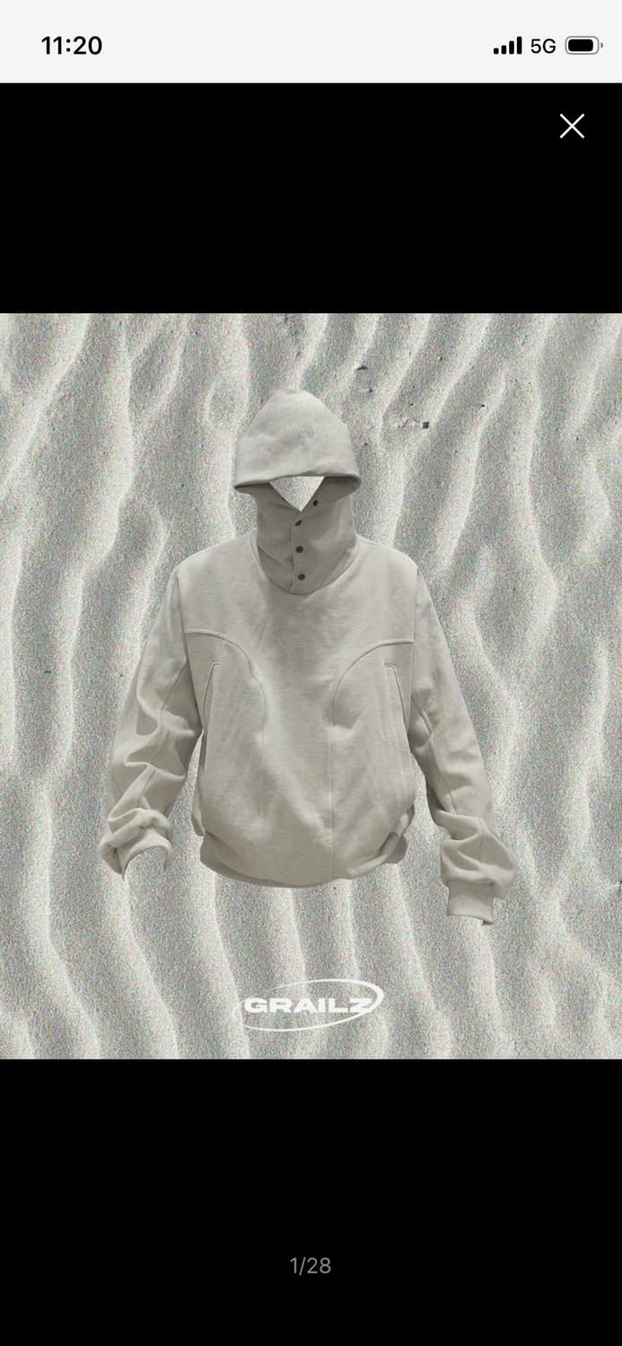 그레일즈 지오메트리 후디 헤더 그레이 상품이미지1