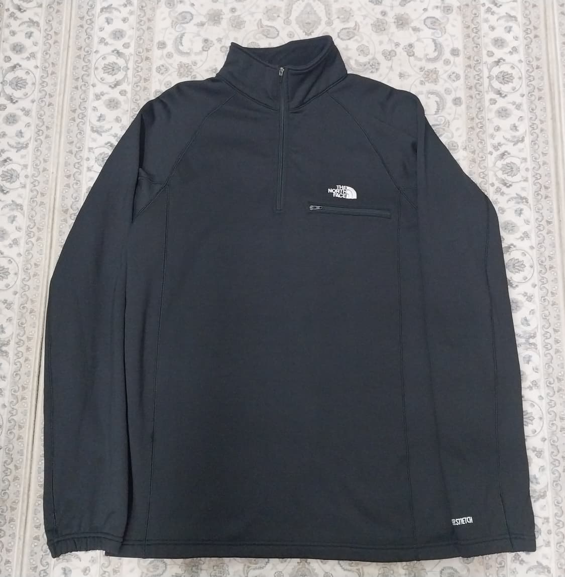 노스페이스 블랙 하프넥 플리스 긴팔 티셔츠 100 상품이미지1