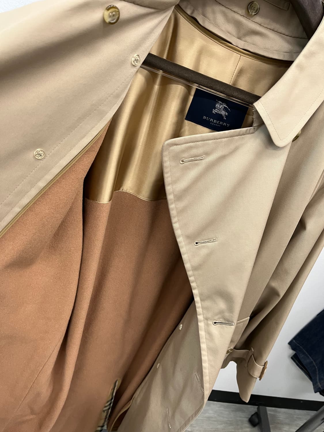 110) 버버리 개버딘 더블 트렌치코트 상품이미지7