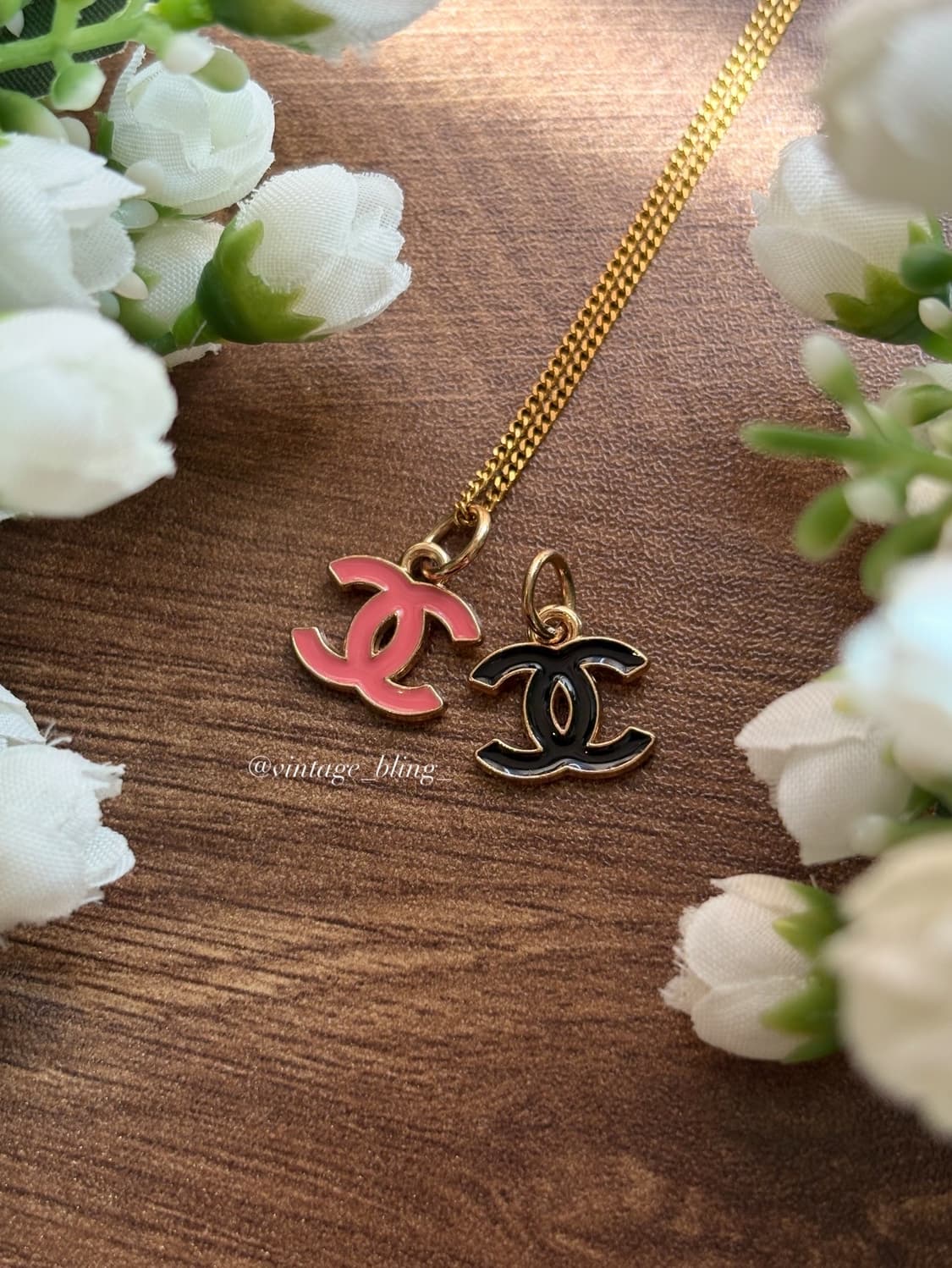 샤넬 심플 미니 로고 골드 목걸이 상품이미지1