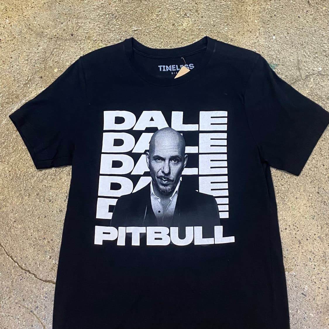 미국 빈티지 핏불 포인트 프린팅 반팔티 락티셔츠 상품이미지2