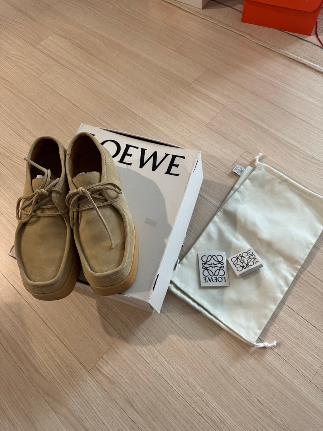 로에베 웨지 레이스업 베이지 41 상품이미지1