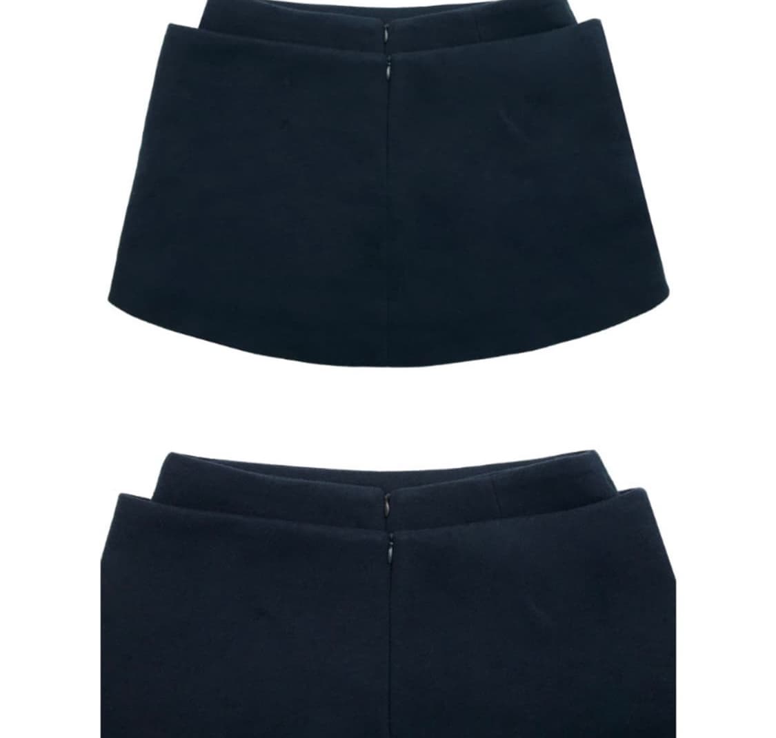 에옹쓰 2 Layered mini skirt 상품이미지2