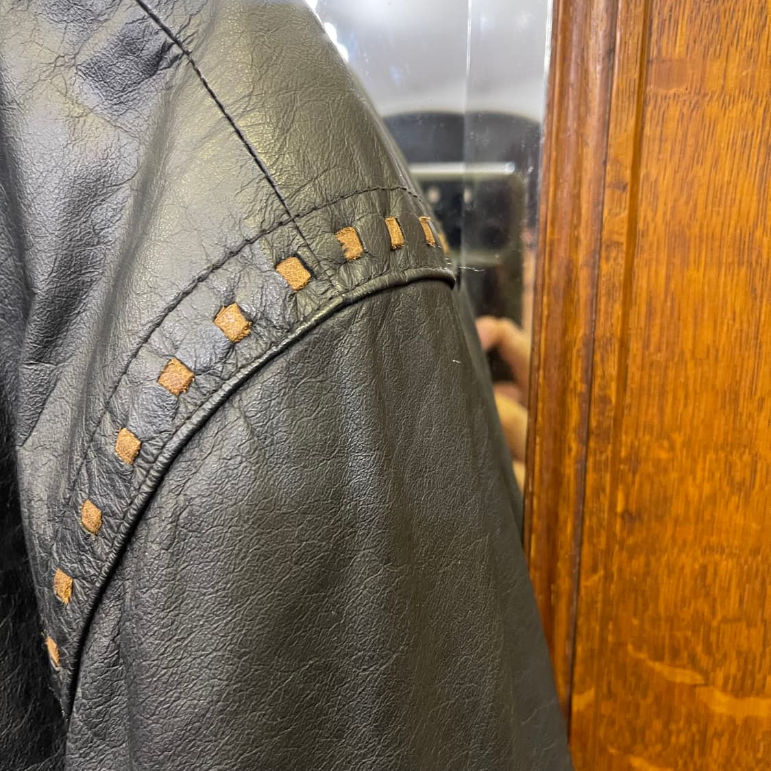 90's Landing leather jacket 상품이미지5