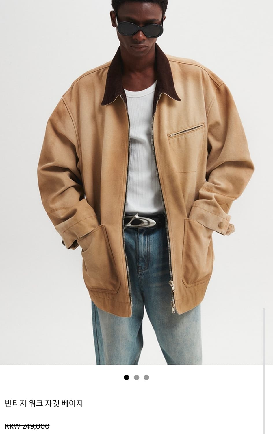 dnsr 빈티지 워크 자켓 M 상품이미지1