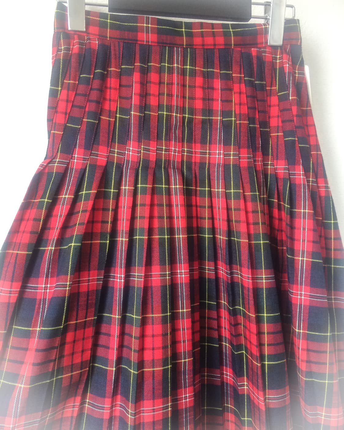 Check pattern pleats long skirt 상품이미지4