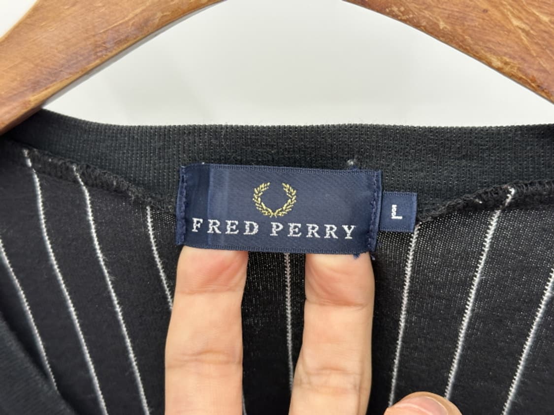 FRED PERRY V넥 스트라이프 롱슬리브 (M) 상품이미지9