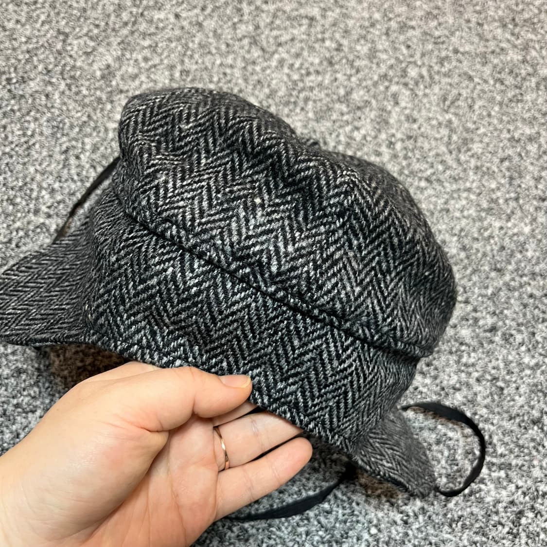 캉골 KANGOL 헤링본 귀달이 모자 상품이미지7