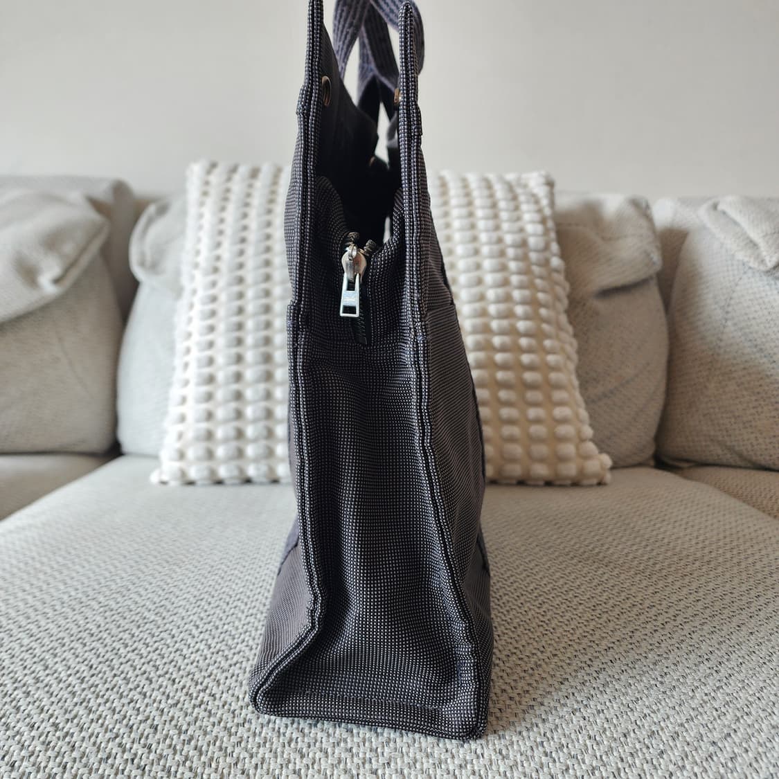 전시품급 에르메스 후루토 MM 캔버스 토트백 엘라인 그레이 상품이미지5