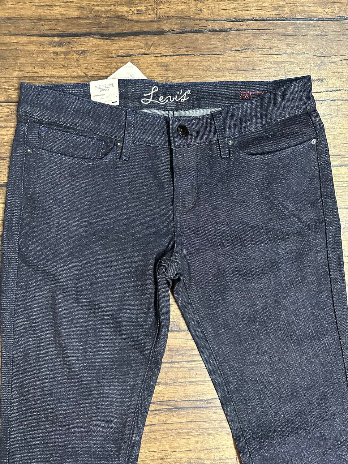 리바이스 Slight Curve Skinny 생지 스키니 데님 W28큐빅 상품이미지6