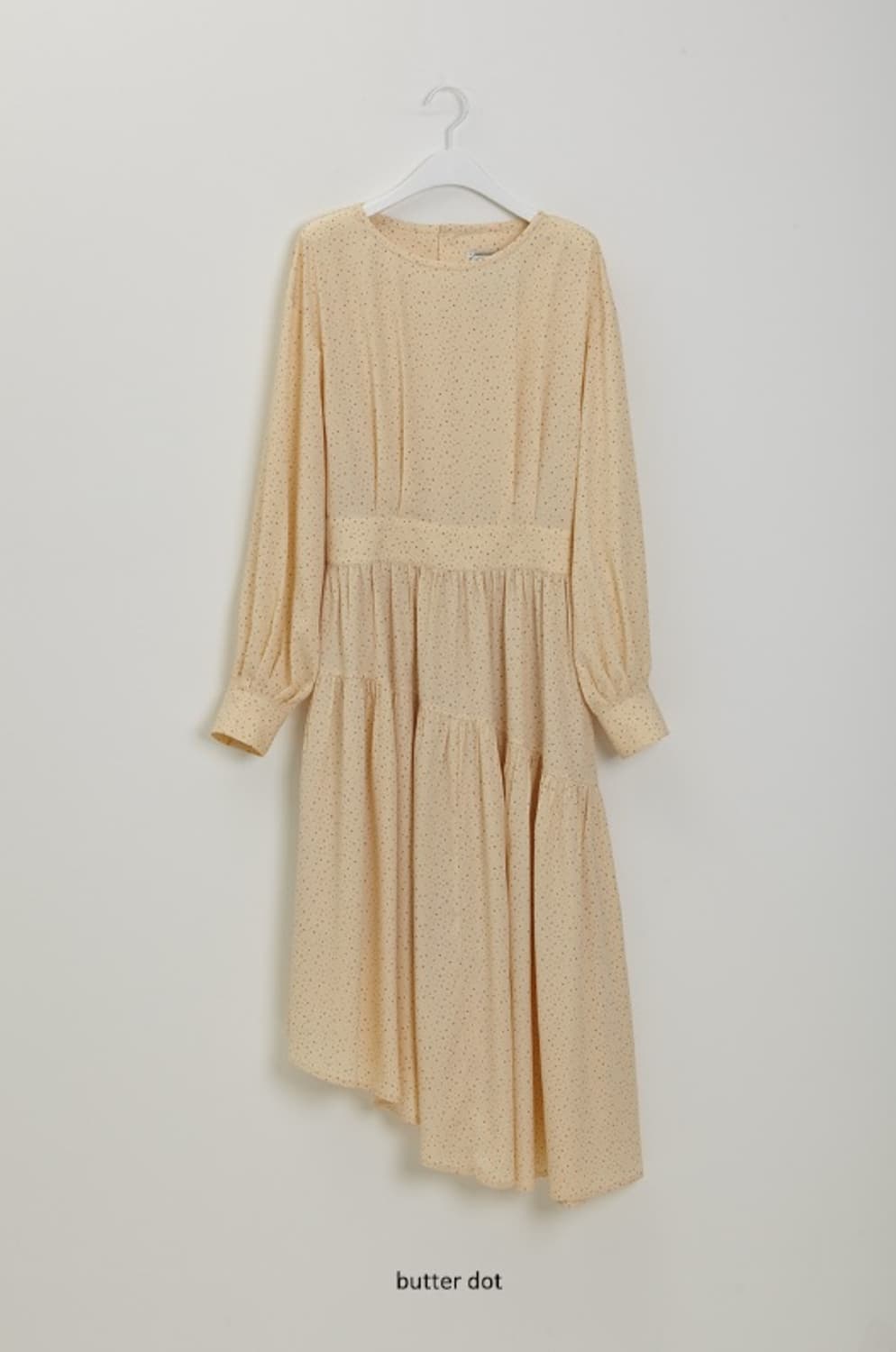 오버듀플레어 레이어 플레어 원피스 도트버터 상품이미지4