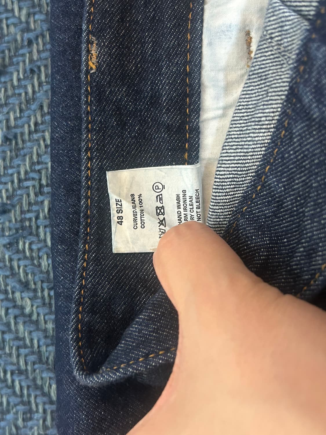 Aieul curved jeans (indigo)_48사이즈 상품이미지7