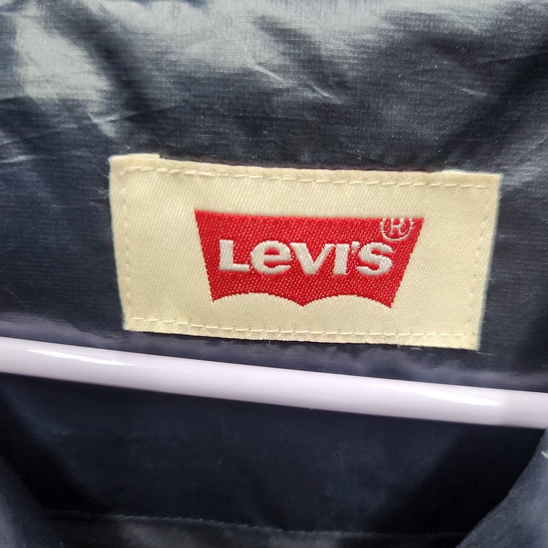 리바이스 풀집업 후드 구스다운 스트링 패딩 M 상품이미지5